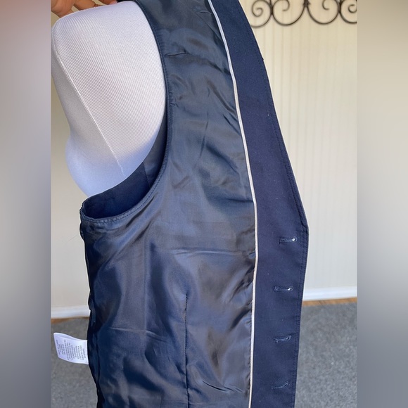 INC International Concepts Men’s Blue Slim Fit Vest Size Small - Picture 5 of 8